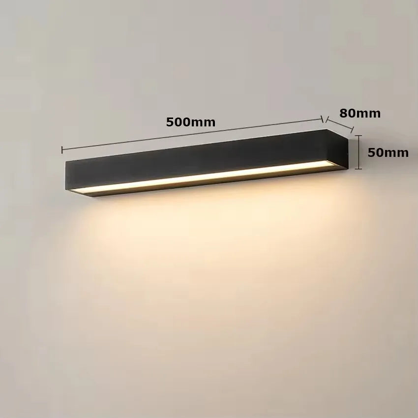 Applique Murale Extérieure LED Linéaire – Aluminium Étanche