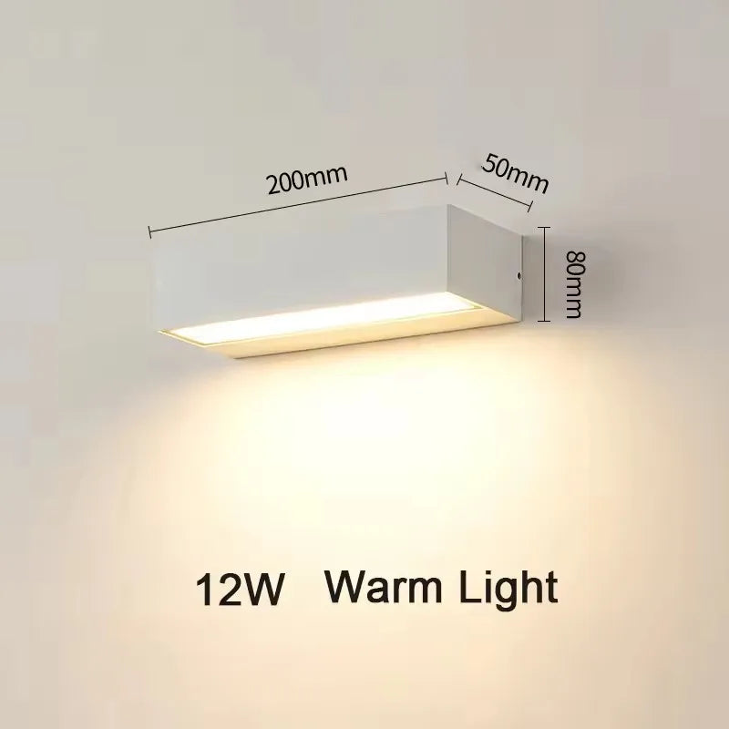 Applique Murale Extérieure LED Linéaire – Aluminium Étanche