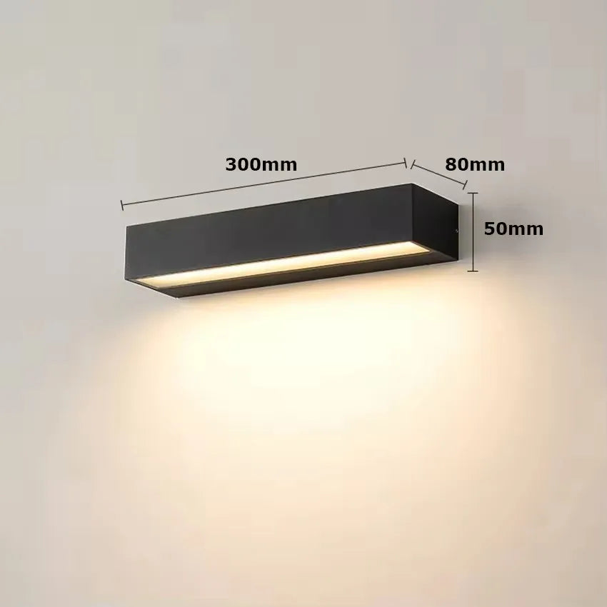 Applique Murale Extérieure LED Linéaire – Aluminium Étanche