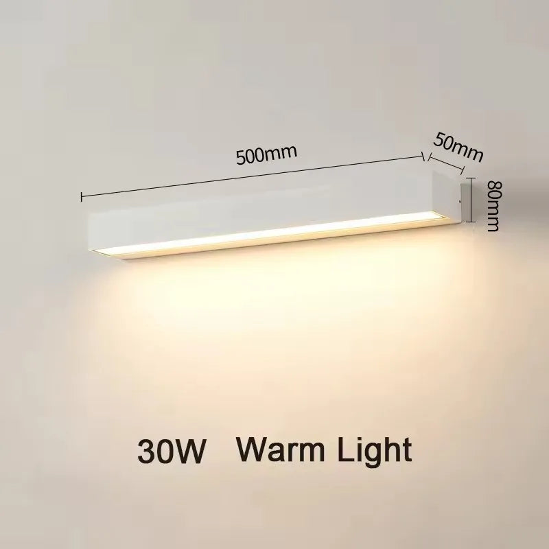 Applique Murale Extérieure LED Linéaire – Aluminium Étanche