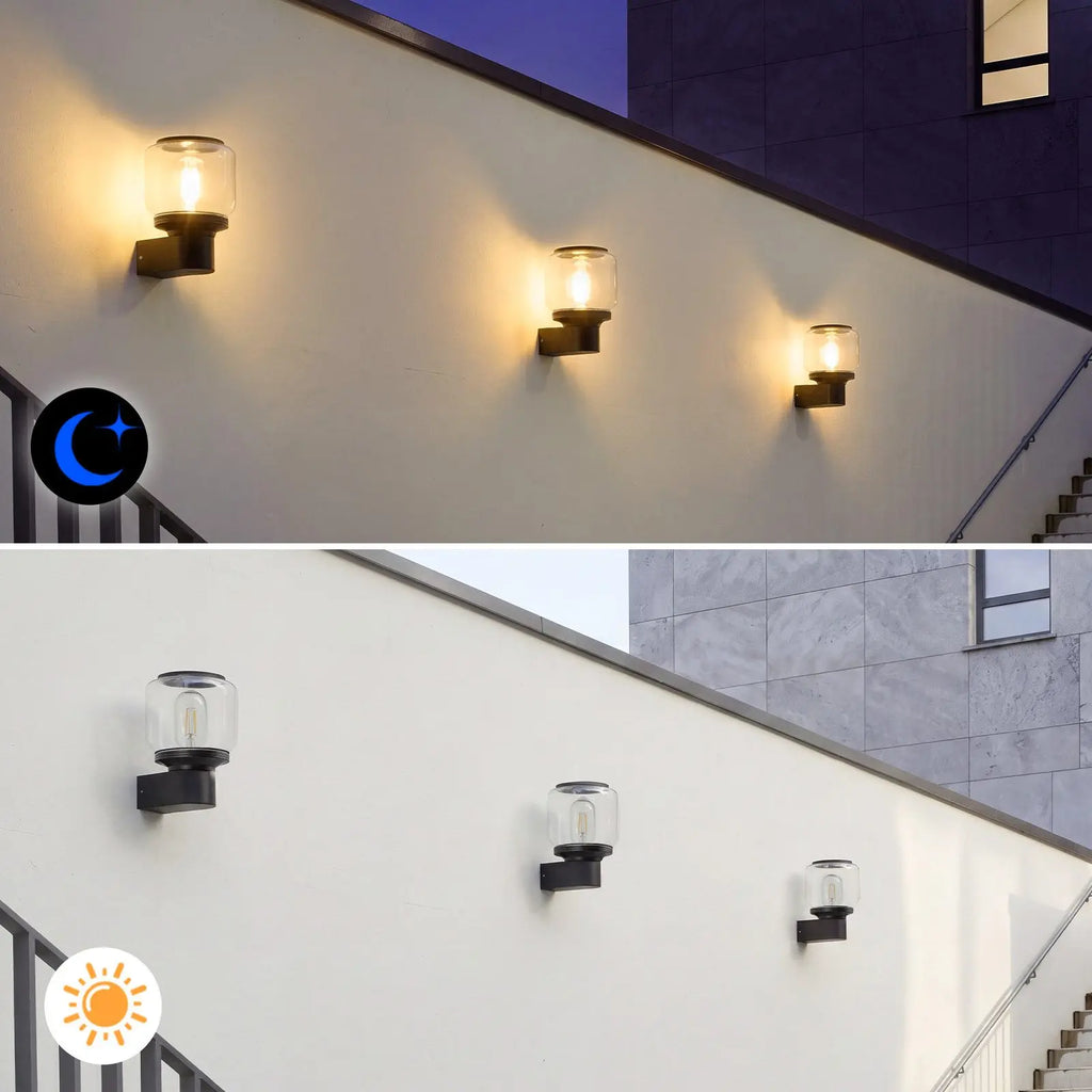 Applique Murale Extérieure Noire E27 – Aluminium IP65