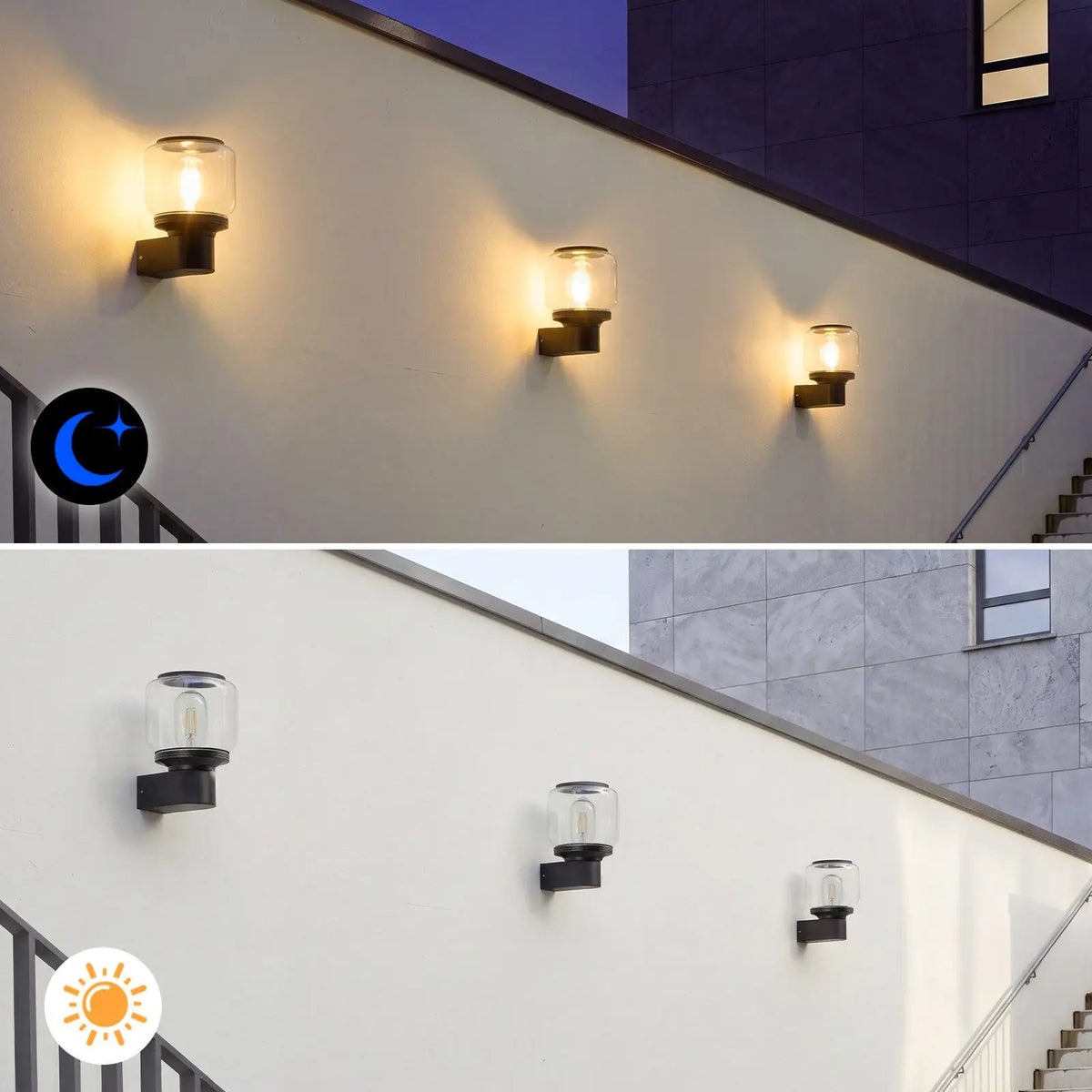 Applique Murale Extérieure Noire E27 – Aluminium IP65