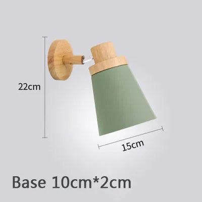 Applique Murale Fer & Bois – Nordique Orientable E27