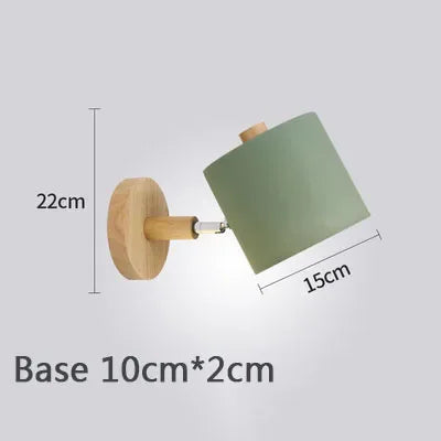 Applique Murale Fer & Bois – Nordique Orientable E27