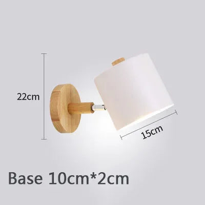 Applique Murale Fer & Bois – Nordique Orientable E27
