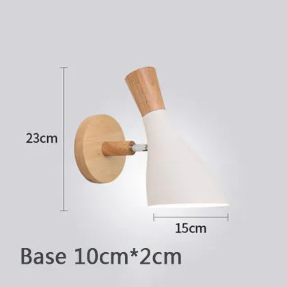 Applique Murale Fer & Bois – Nordique Orientable E27