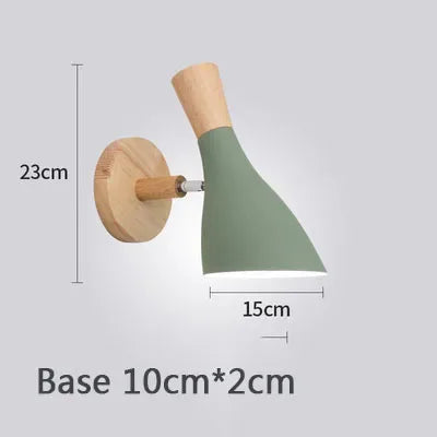 Applique Murale Fer & Bois – Nordique Orientable E27