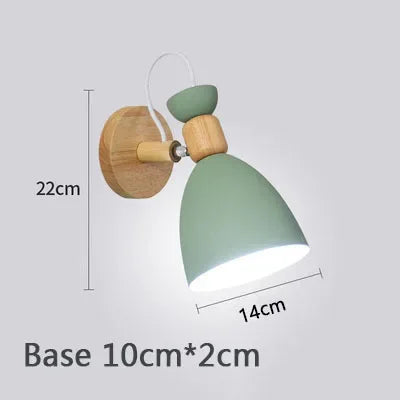 Applique Murale Fer & Bois – Nordique Orientable E27