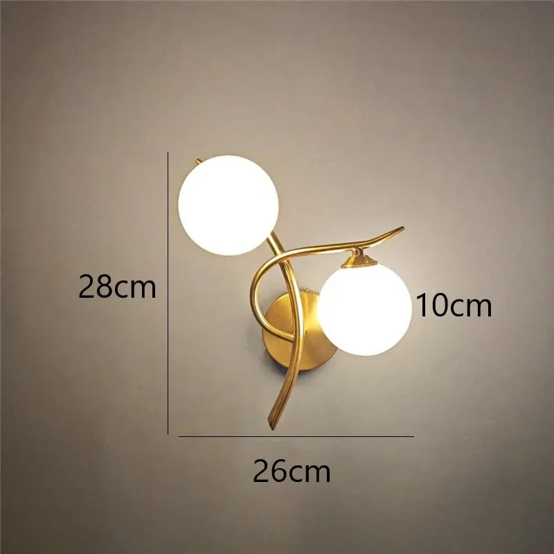 Applique Murale Fer & Boule de Verre – Nordique G9