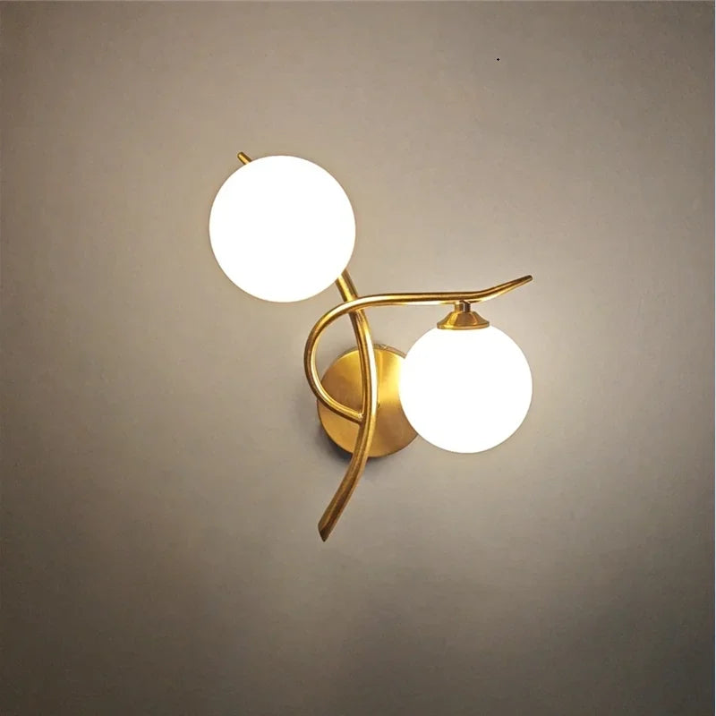 Applique Murale Fer & Boule de Verre – Nordique G9