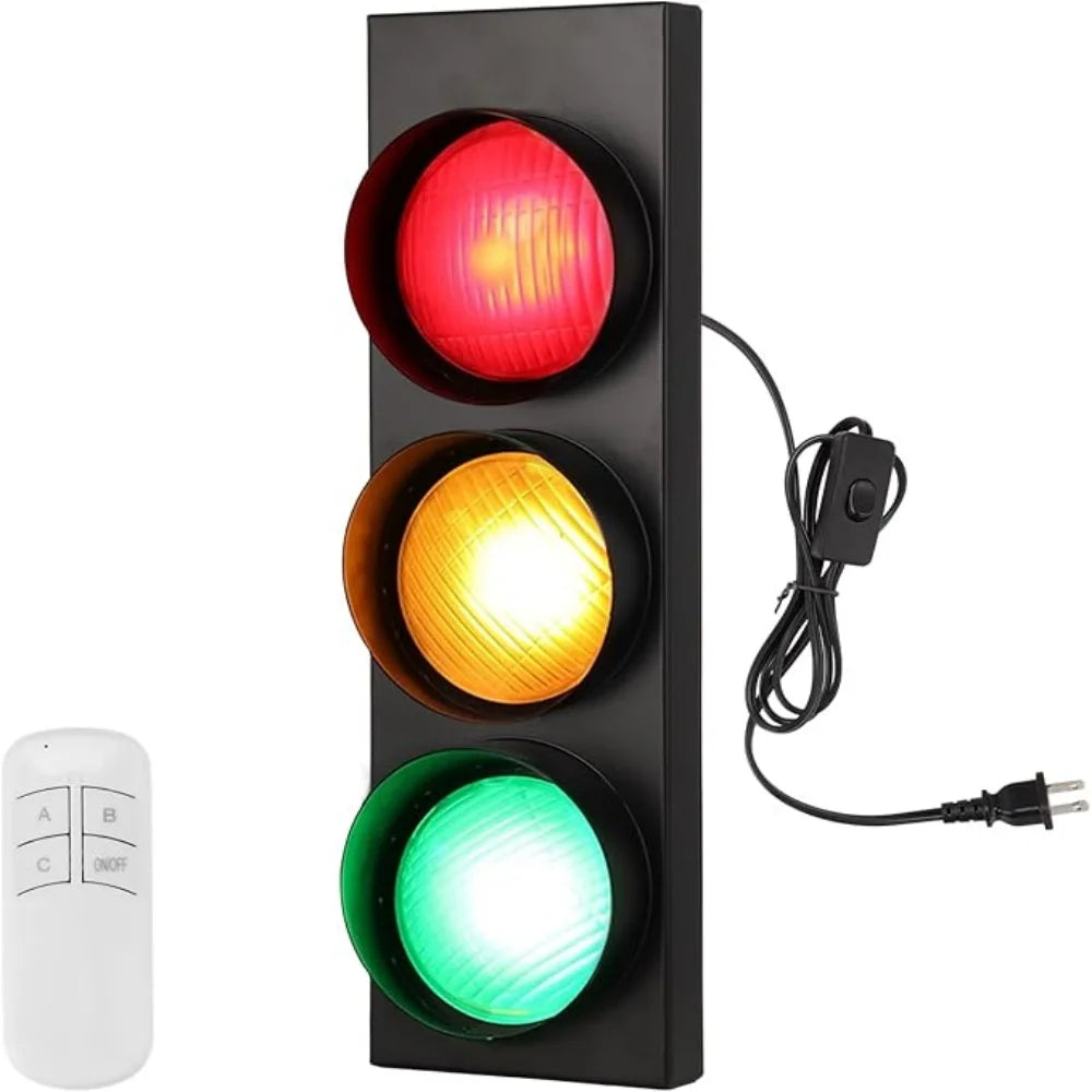 Applique Murale Feu Tricolore – LED Télécommandée Déco