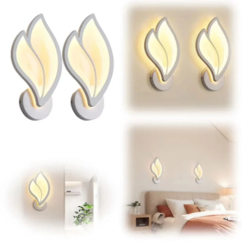 Applique Murale Feuille – LED Créative Chevet