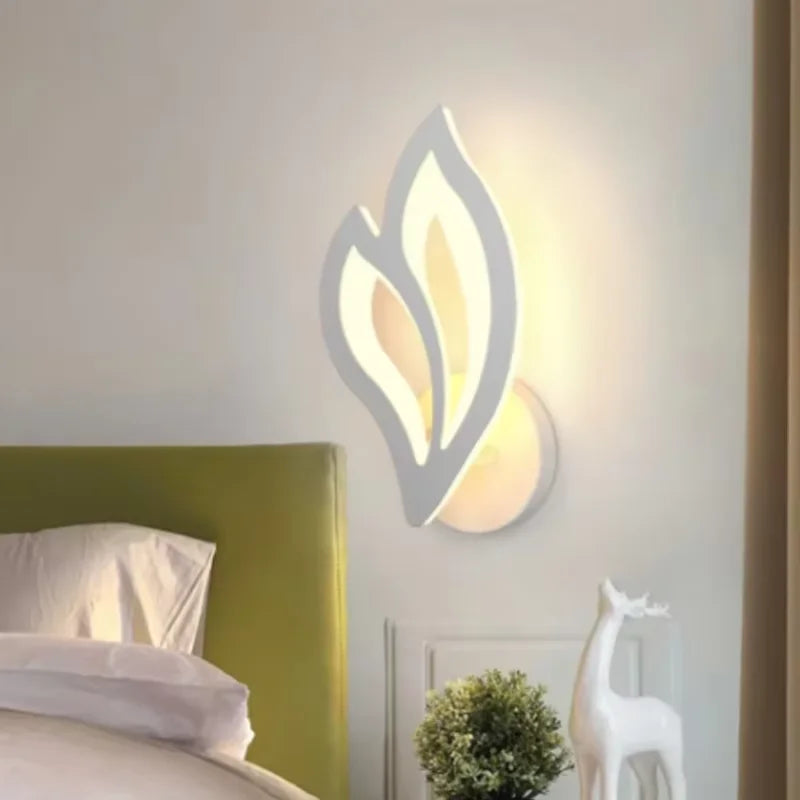 Applique Murale Feuille – LED Créative Chevet