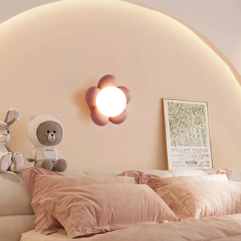 Applique Murale Fleur – Nordique Enfant LED