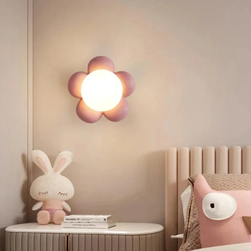Applique Murale Fleur – Nordique Enfant LED