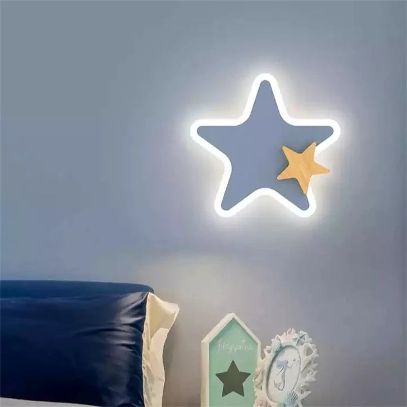 Applique Murale Fusée, Étoile & Lune – Enfant LED