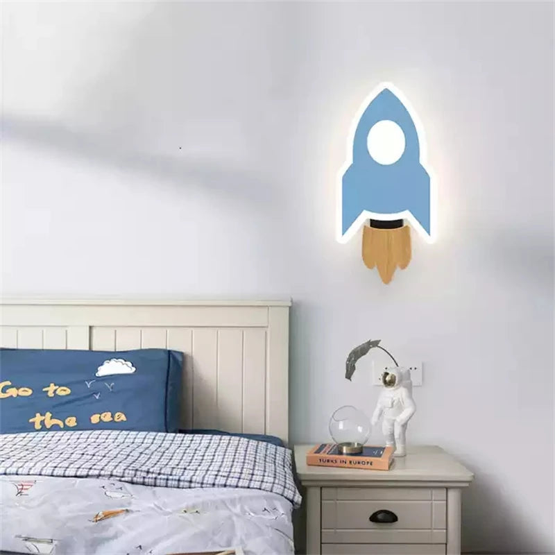 Applique Murale Fusée, Étoile & Lune – Enfant LED