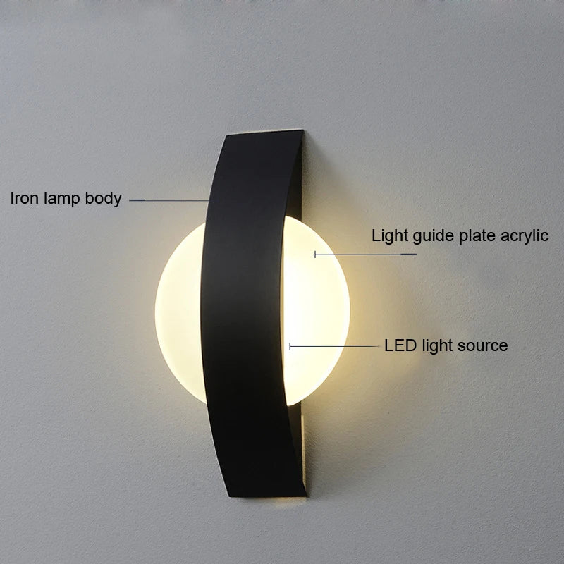 Applique Murale LED Acrylique – Minimaliste Chevet & Hôtel