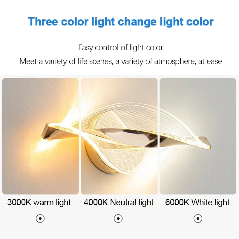 Applique Murale LED Acrylique – Nordique Créative