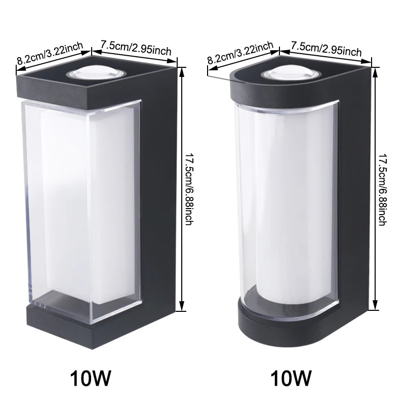 Applique Murale LED Haut/Bas – Intérieur & Extérieur IP65