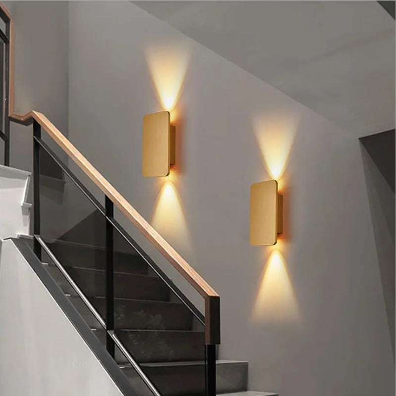 Applique Murale LED Intérieure – Aluminium Brossé Moderne