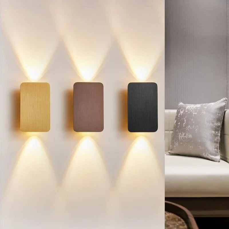Applique Murale LED Intérieure – Aluminium Brossé Moderne