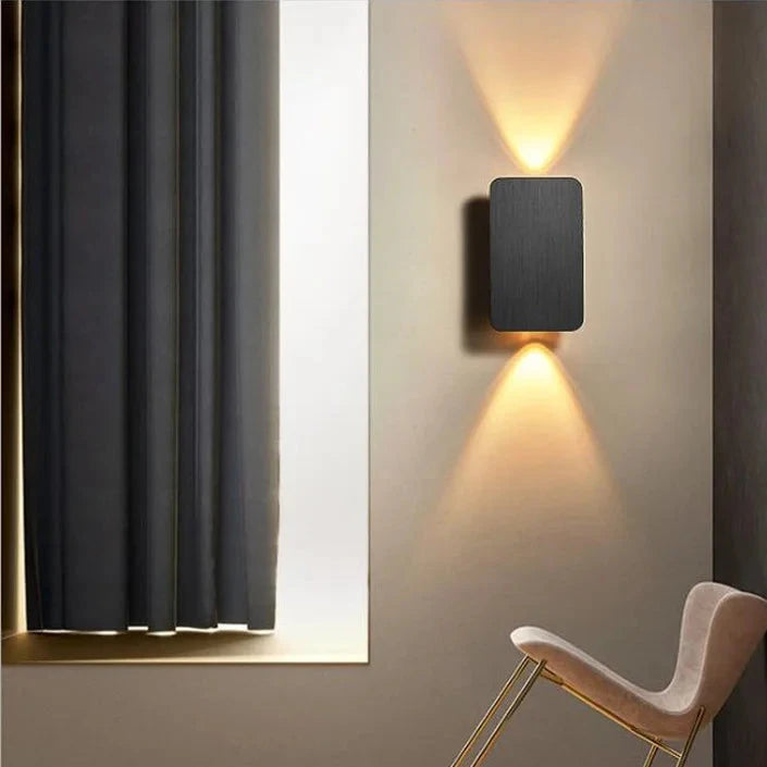 Applique Murale LED Intérieure – Aluminium Brossé Moderne