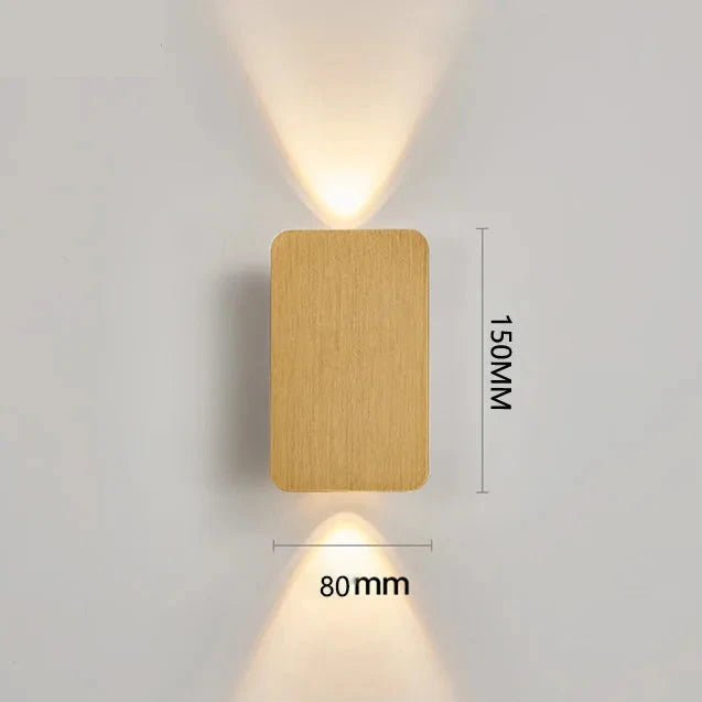Applique Murale LED Intérieure – Aluminium Brossé Moderne