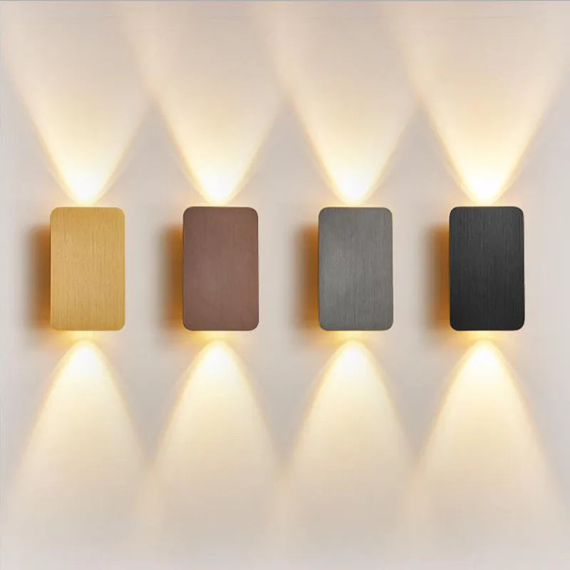 Applique Murale LED Intérieure – Aluminium Brossé Moderne