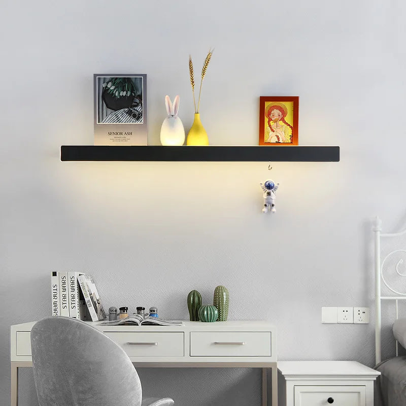 Applique Murale LED Linéaire – Étagère Déco Moderne