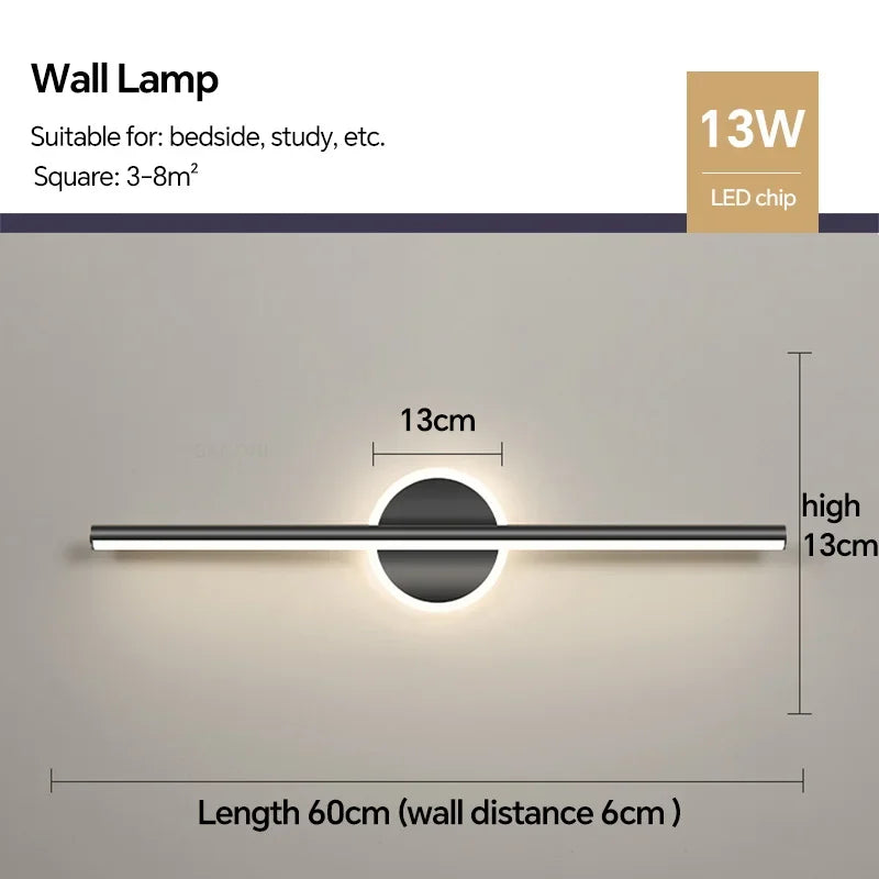 Applique Murale LED Linéaire – Miroir & Salle de Bain