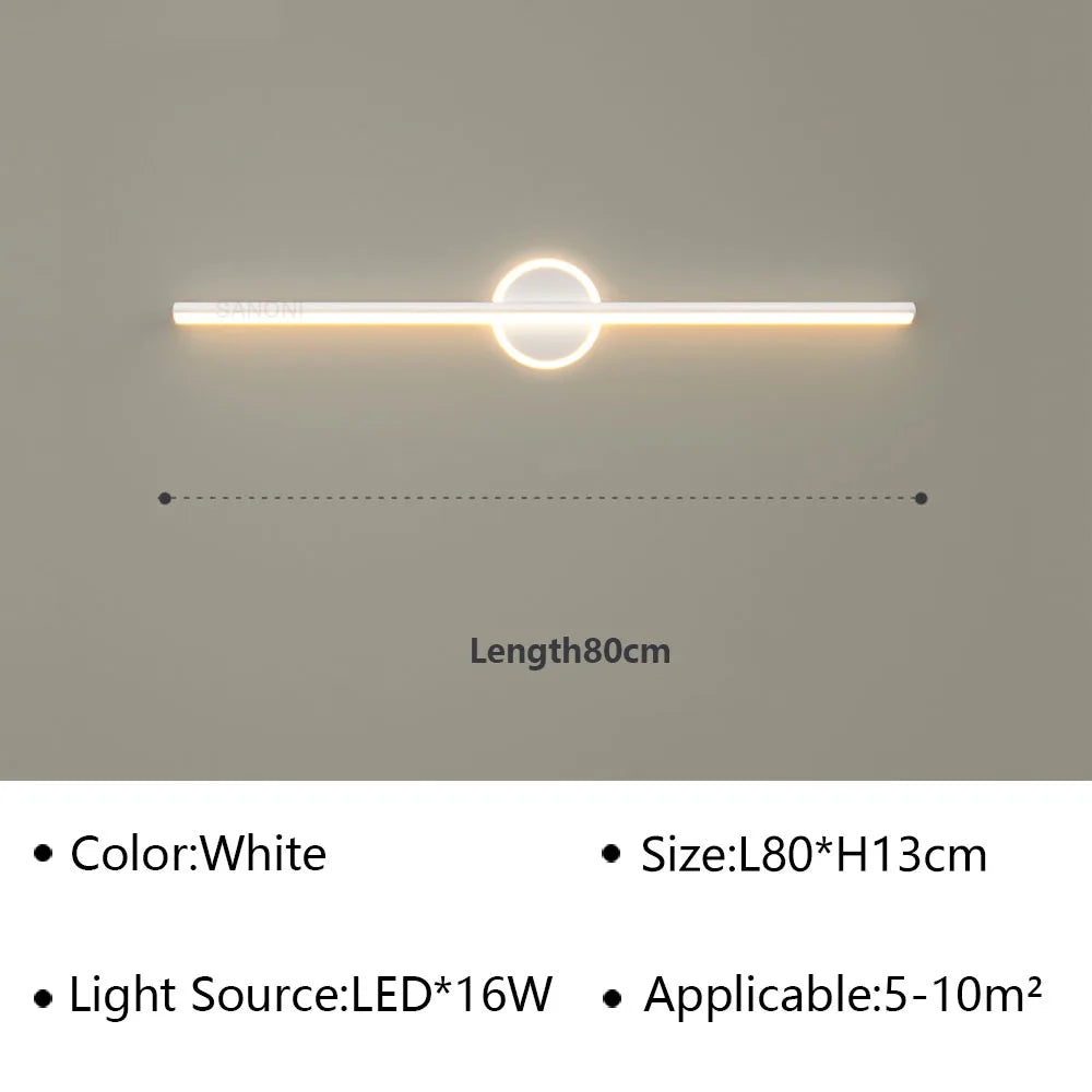 Applique Murale LED Linéaire – Miroir & Salle de Bain