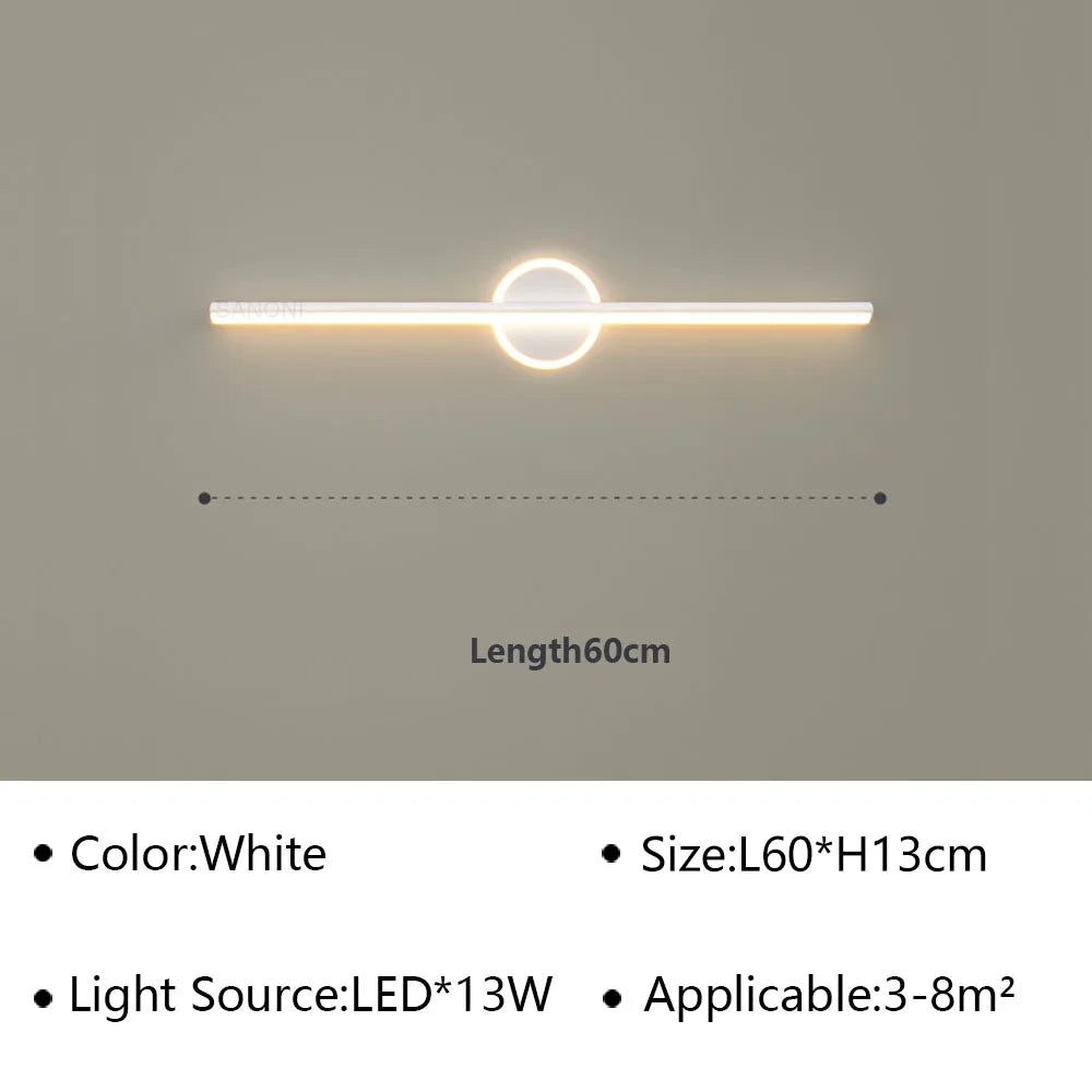 Applique Murale LED Linéaire – Miroir & Salle de Bain