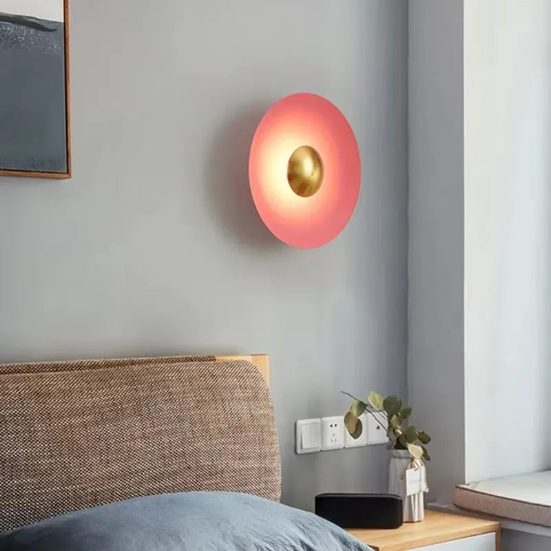 Applique Murale LED Nordique Moderne – Métal Coloré