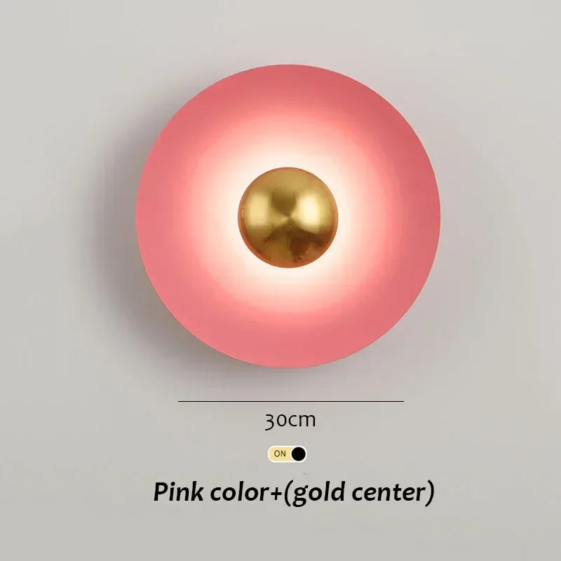 Applique Murale LED Nordique Moderne – Métal Coloré