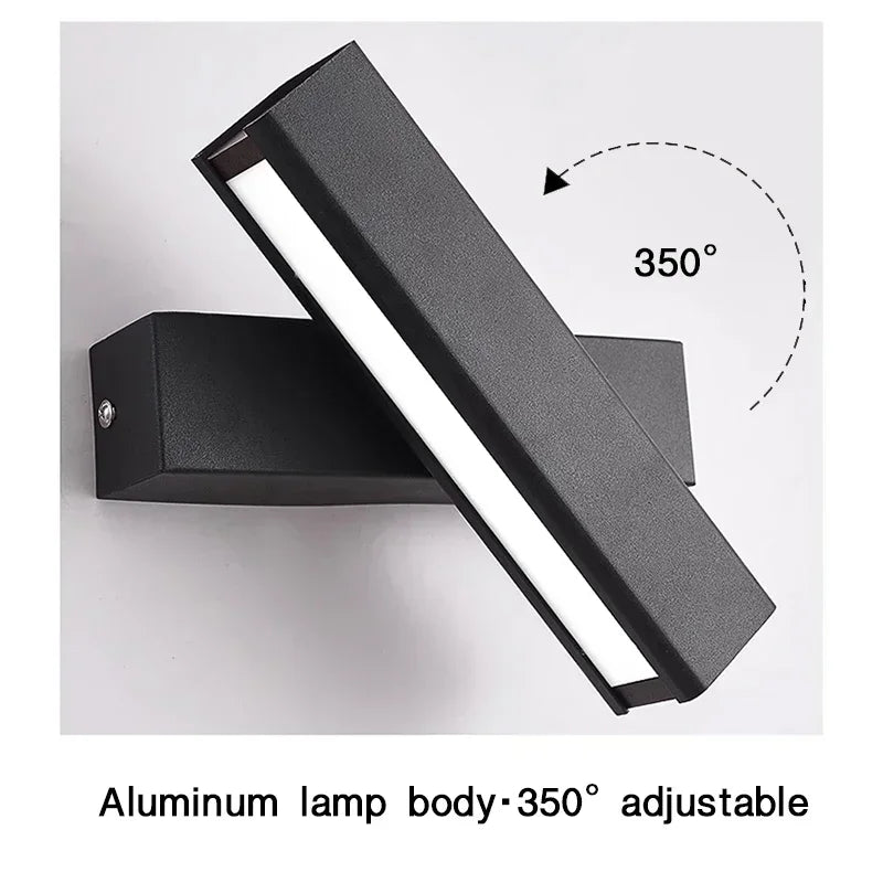 Applique Murale LED Rotative 350° – Moderne