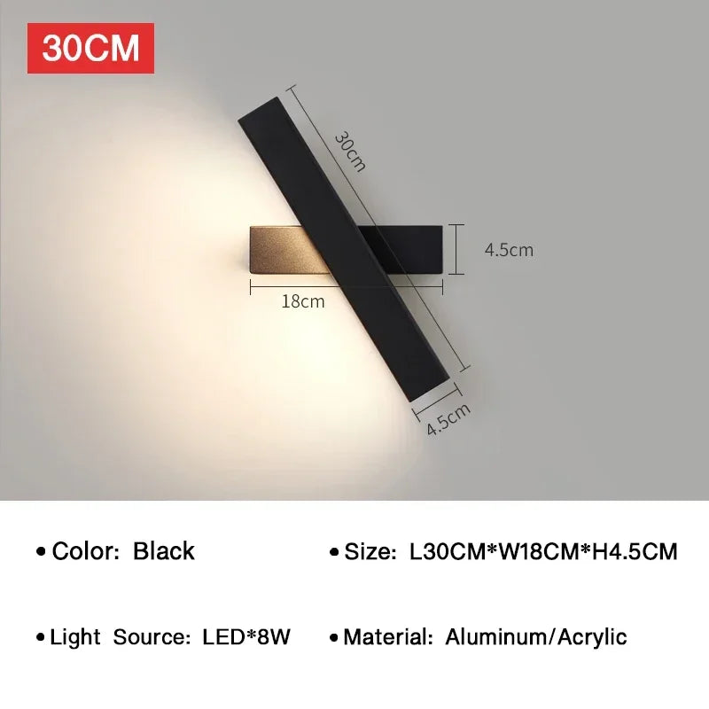 Applique Murale LED Rotative 350° – Moderne