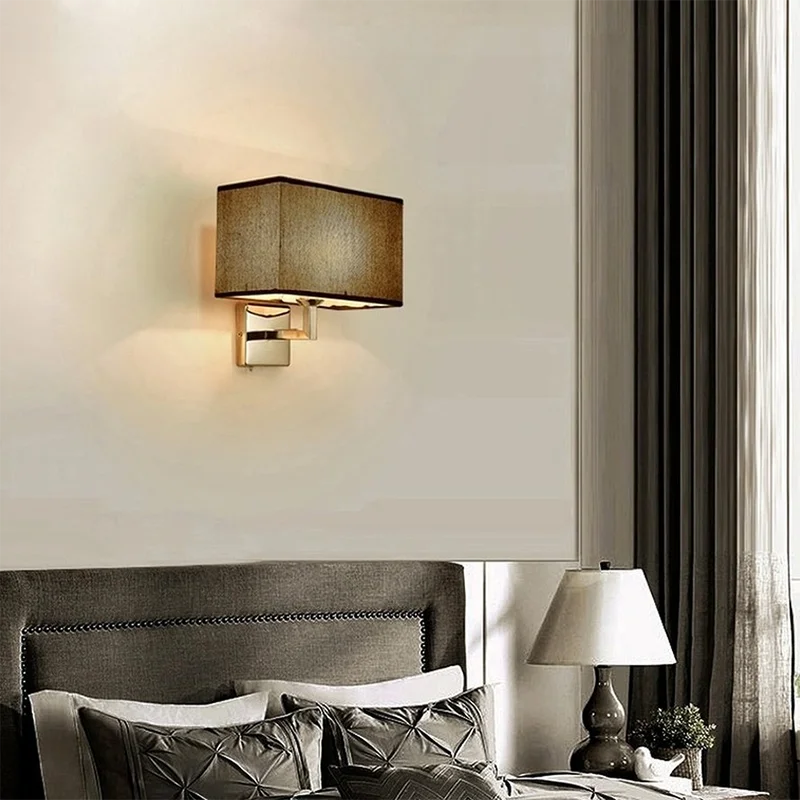 Applique Murale Liseuse Tissu – Spot avec Interrupteur E27