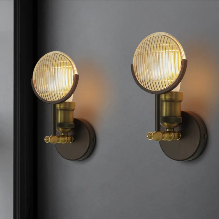 Applique Murale Loft Industrielle – Bronze Vintage