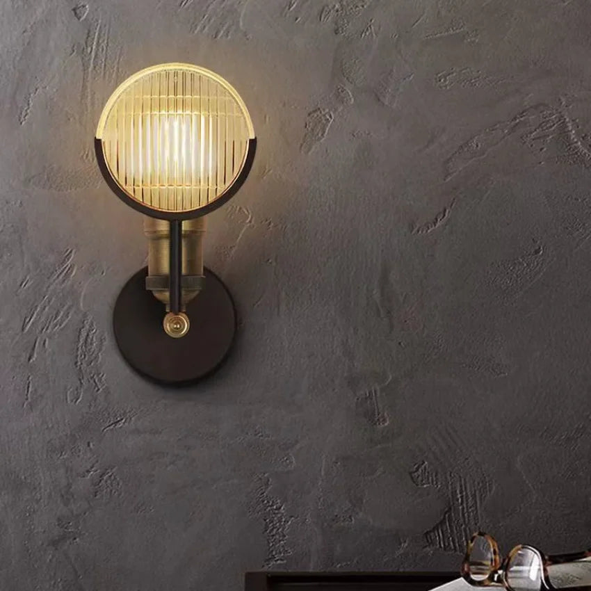 Applique Murale Loft Industrielle – Bronze Vintage