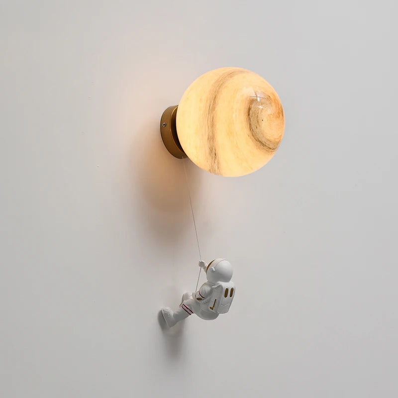 Applique Murale Lune & Astronaute – Chambre Enfant LED