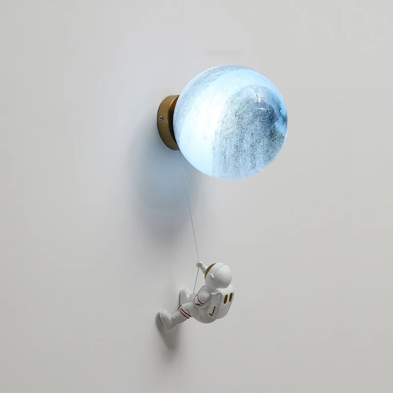 Applique Murale Lune & Astronaute – Chambre Enfant LED