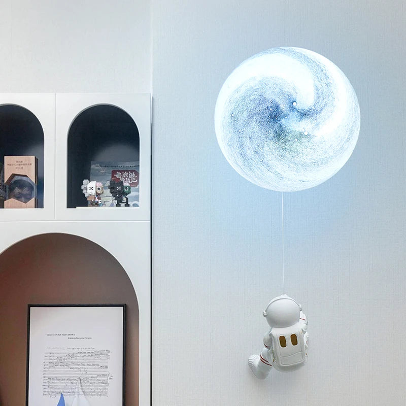Applique Murale Lune & Astronaute – Chambre Enfant LED