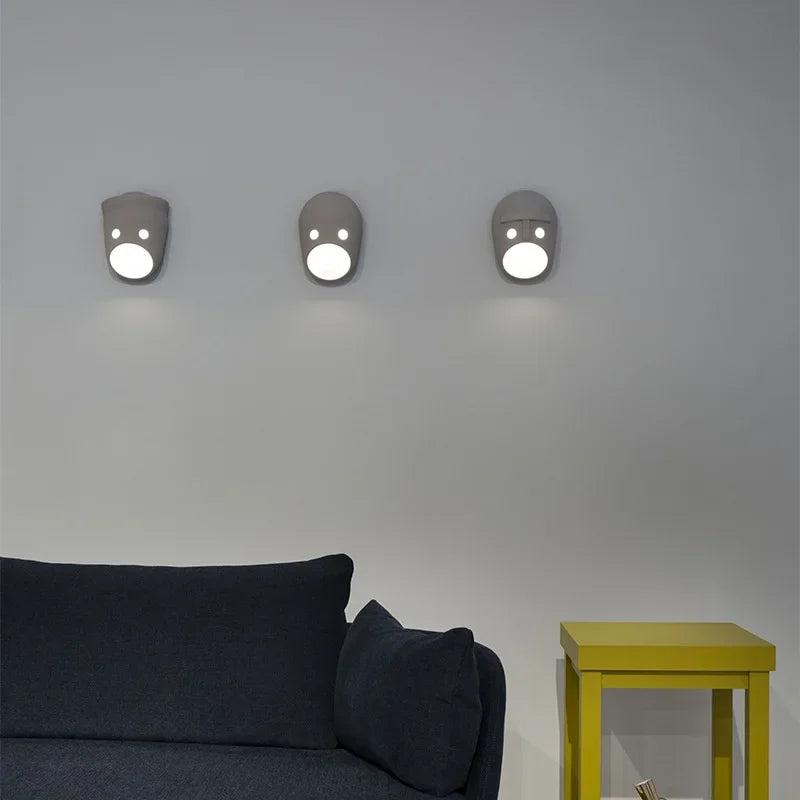Applique Murale Masque Joker – Résine LED Design