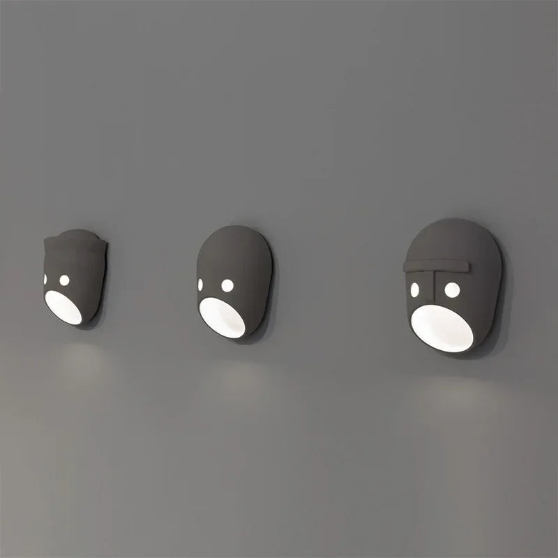Applique Murale Masque Joker – Résine LED Design