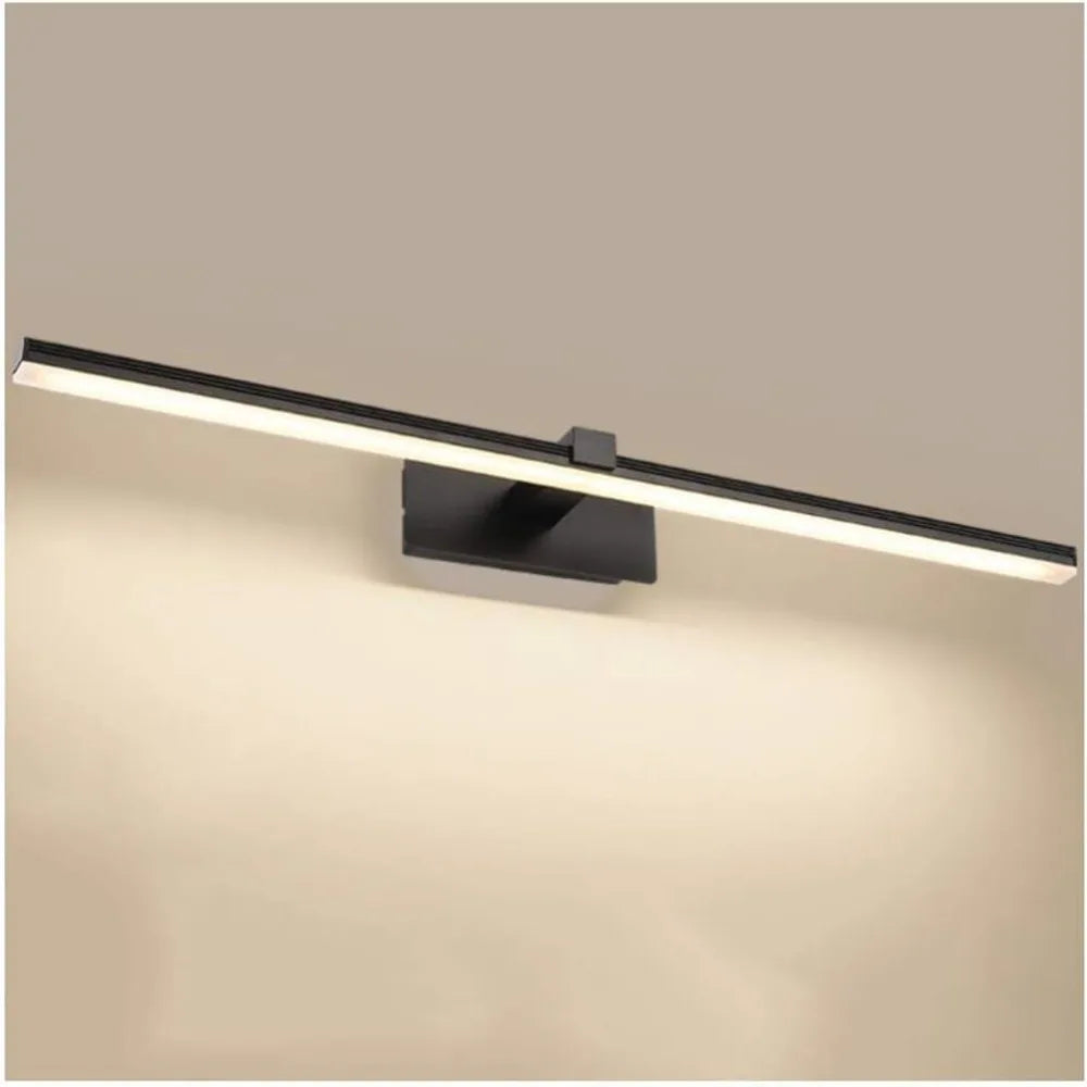 Applique Murale Miroir LED – Barre Noire 40 cm Salle de Bain