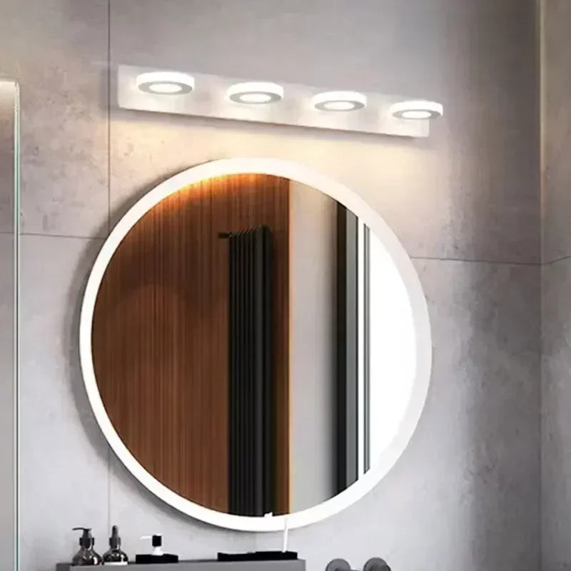 Applique Murale Miroir – Spots Orientables 360°