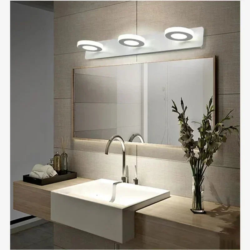 Applique Murale Miroir – Spots Orientables 360°