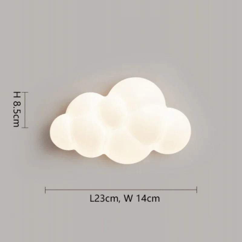 Applique Murale Nuage, Étoile & Feuille – Enfant LED