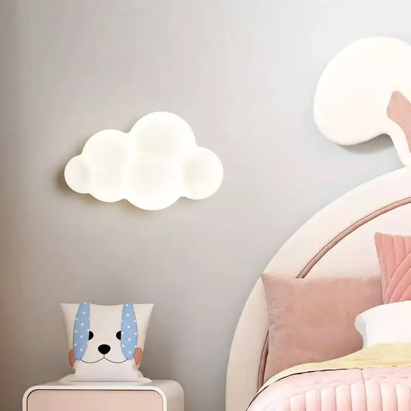 Applique Murale Nuage, Étoile & Feuille – Enfant LED